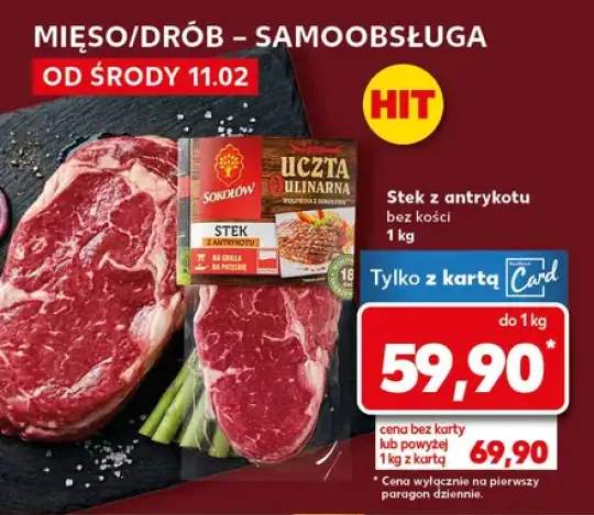 Stek z antrykotu bez kości