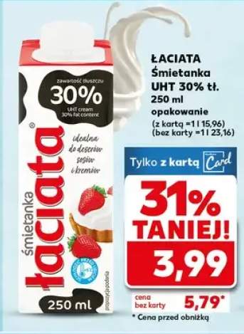 Śmietanka UHT 30% tł.