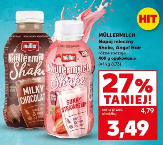 Napój mleczny Shake, Angel Hair różne rodzaje