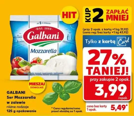 Ser Mozzarella w zalewie różne rodzaje