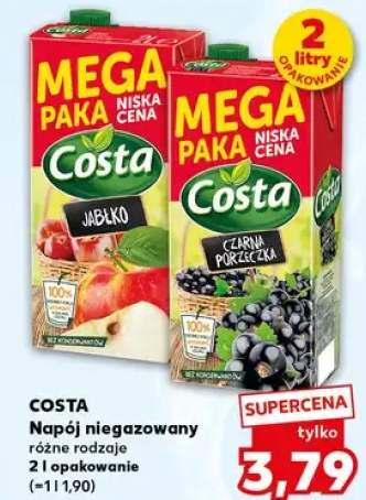 Napój niegazowany różne rodzaje