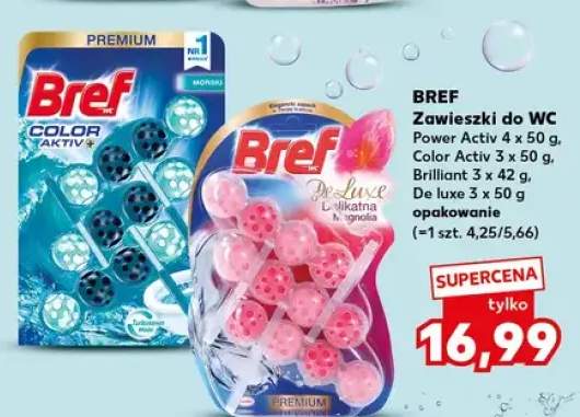 Zawieszki do WC Power Activ Color Activ 3 x 50 g, Brilliant 3 x 42 g, De luxe 3 x 50 g