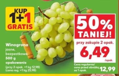 Winogrona jasne, bezpestkowe