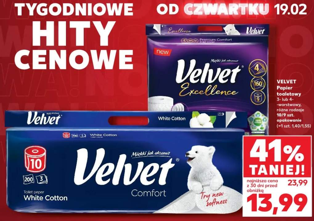 Papier toaletowy 3- lub 4- -warstwowy, różne rodzaje