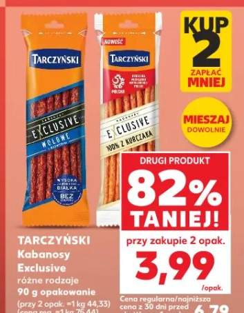 Kabanosy Exclusive różne rodzaje