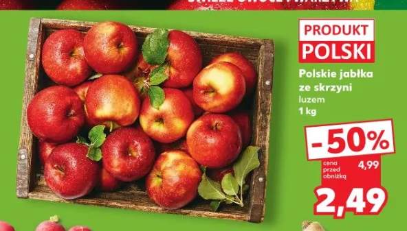 Jabłka polskie ze skrzyni luzem