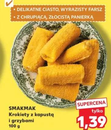 Krokiety z kapustą i grzybami