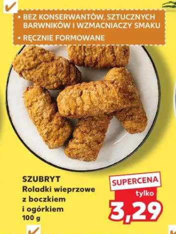 Roladki wieprzowe z boczkiem i ogórkiem