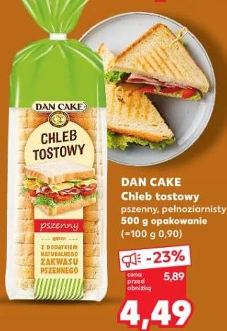 Chleb tostowy pszenny, pełnoziarnisty