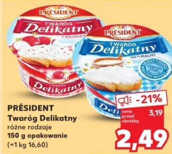 Twaróg Delikatny różne rodzaje