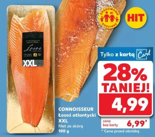 Łosoś atlantycki XXL filet ze skórą