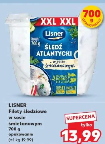 Filety śledziowe w sosie śmietanowym opakowanie