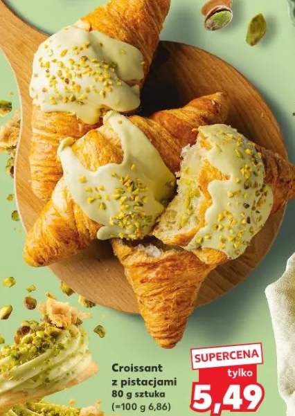 Croissant z pistacjami sztuka
