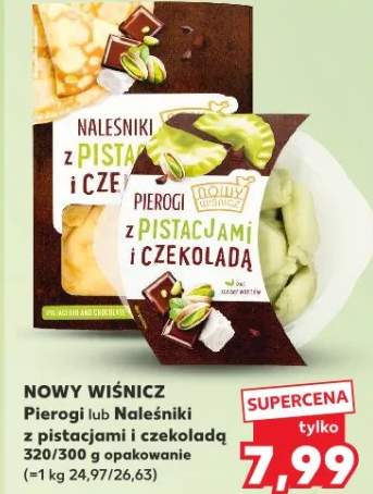 Pierogi lub Naleśniki z pistacjami i czekoladą opakowanie