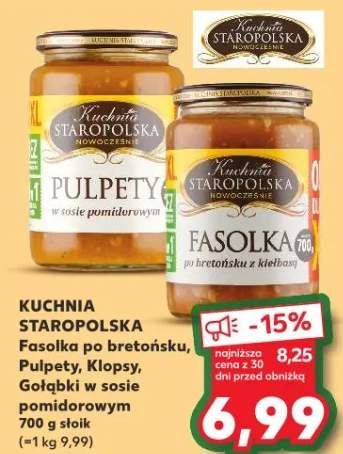 Fasolka po bretońsku, Pulpety, Klopsy, Gołąbki w sosie pomidorowym
