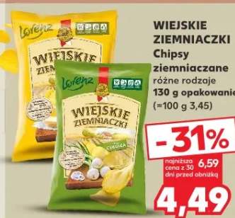 Chipsy ziemniaczane różne rodzaje