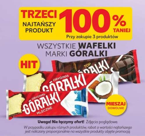 Wafelki marki Góralki różne rodzaje 99g