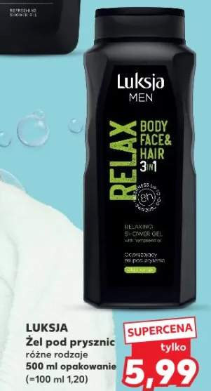 Żel pod prysznic różne rodzaje Relax Body Face & Hair 3in1