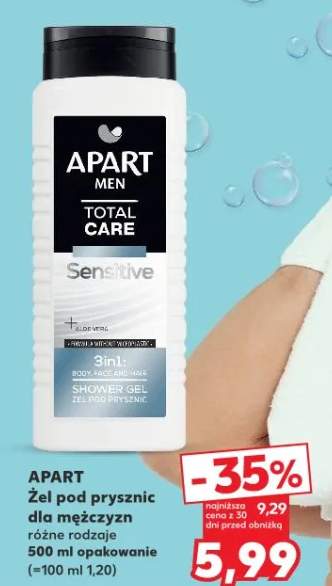 Żel pod prysznic dla mężczyzn różne rodzaje Sensitive Total Care