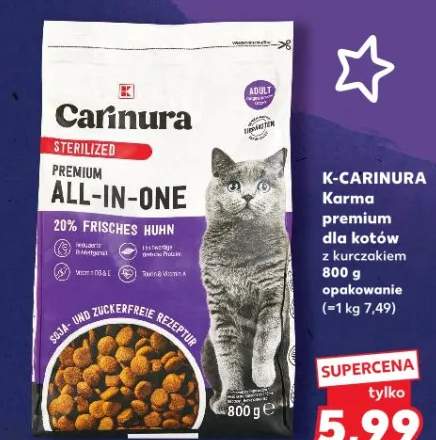 Karma premium dla kotów z kurczakiem 800g opakowanie