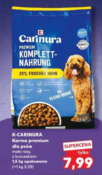 Karma premium dla psów małe rasy, z kurczakiem 1,5kg opakowanie