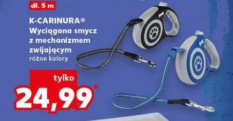 Wyciągana smycz z mechanizmem zwijającym, różne kolory