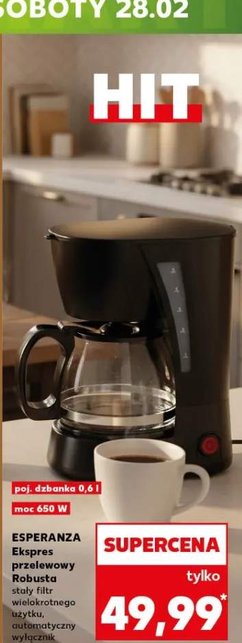 Ekspres przelewowy Robusta