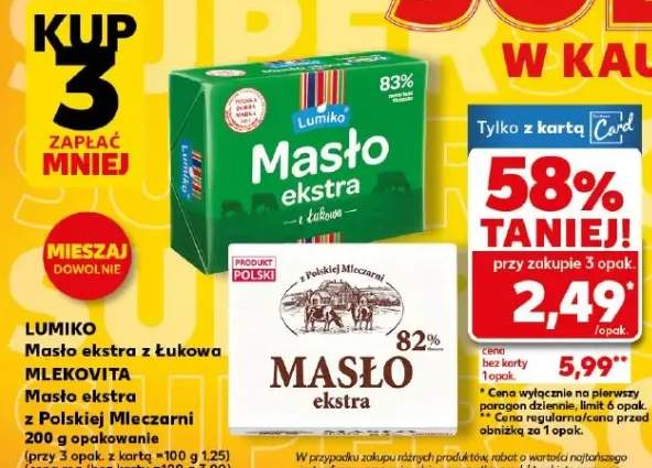 Masło ekstra z Łukowa