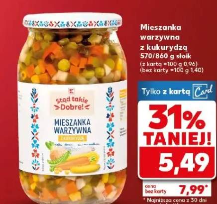 Mieszanka warzywna z kukurydzą