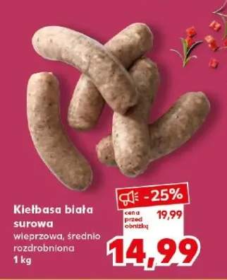 Kiełbasa biała surowa wieprzowa