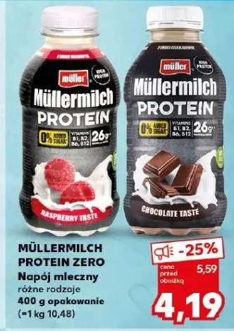 Protein Zero napój mleczny różne rodzaje