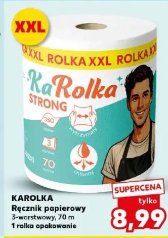 Ręcznik papierowy 3-warstwowy Karolka