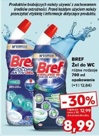 Żel do WC Bref różne rodzaje