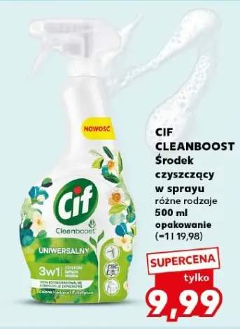 Środek czyszczący w sprayu różne rodzaje Cif Cleanboost