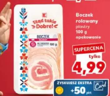 Boczek rolowany plastry