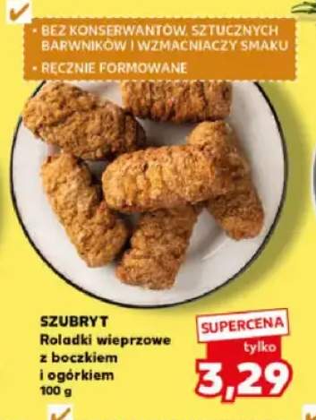 Roladki wieprzowe z boczkiem i ogórkiem