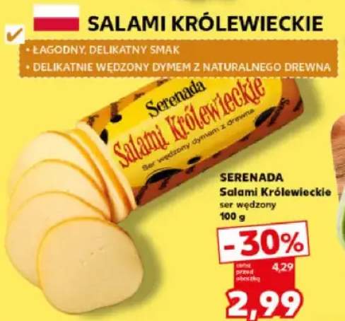 Salami Królewieckie ser wędzony