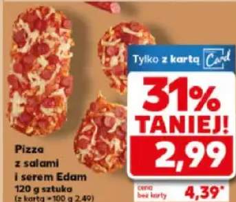 Pizza z salami i serem Edam