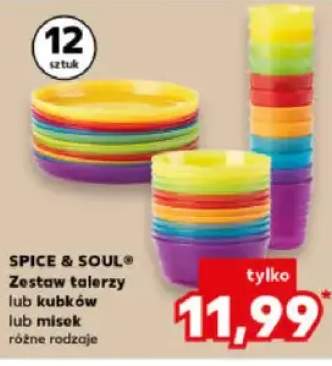 Zestaw talerzy lub kubków różne rodzaje