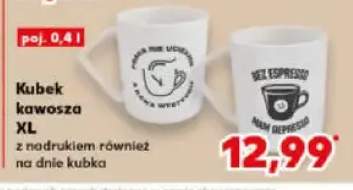 Kubek kawosza XL z nadrukiem również na dnie i lubka