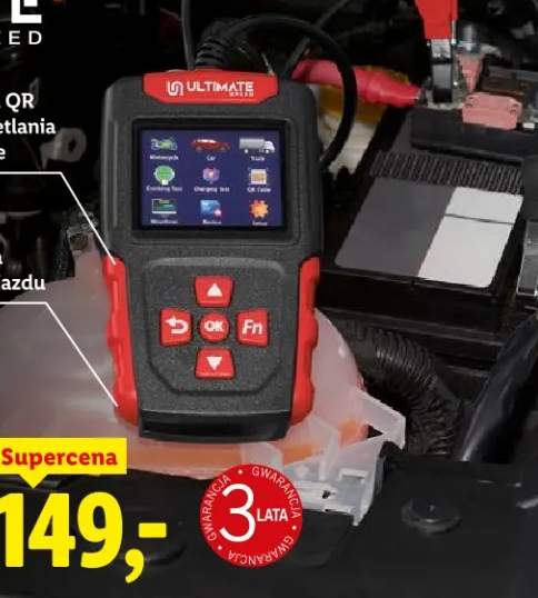 tester napięcia akumulatora