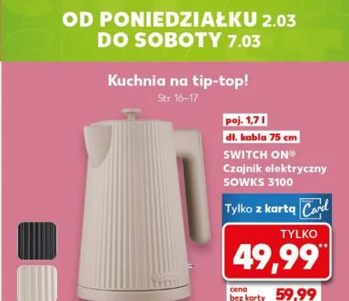 Czajnik elektryczny SOWKS 3100