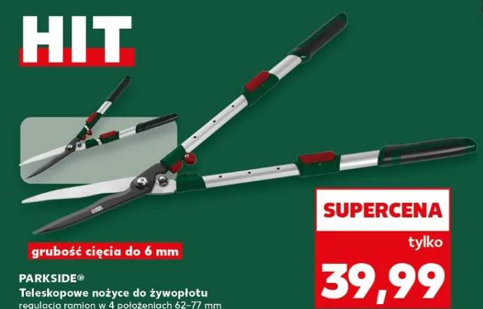 Teleskopowe nożyce do żywopłotu