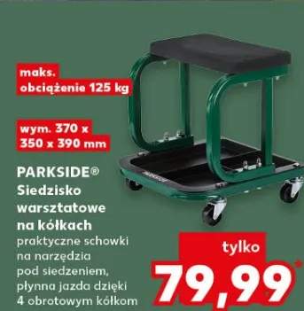 Siedzisko warsztatowe na kółkach