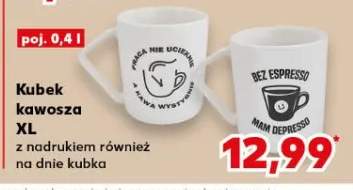 Kubek kawosza XL z nadrukiem również na dnie filiżanki poj. 0.4l