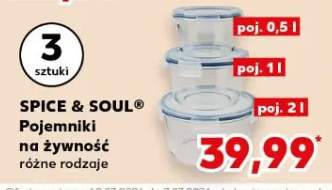 Pojemniki na żywność różne rodzaje