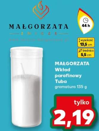 Wkład parafinowy Tuba