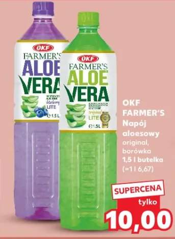 Napój aloesowy banan, brzoskwinia i borówka