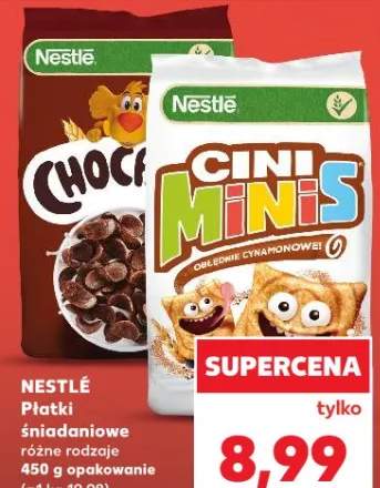 Płatki śniadaniowe różne rodzaje