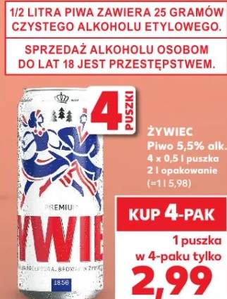 Piwo Żywiec 5,5% alk.